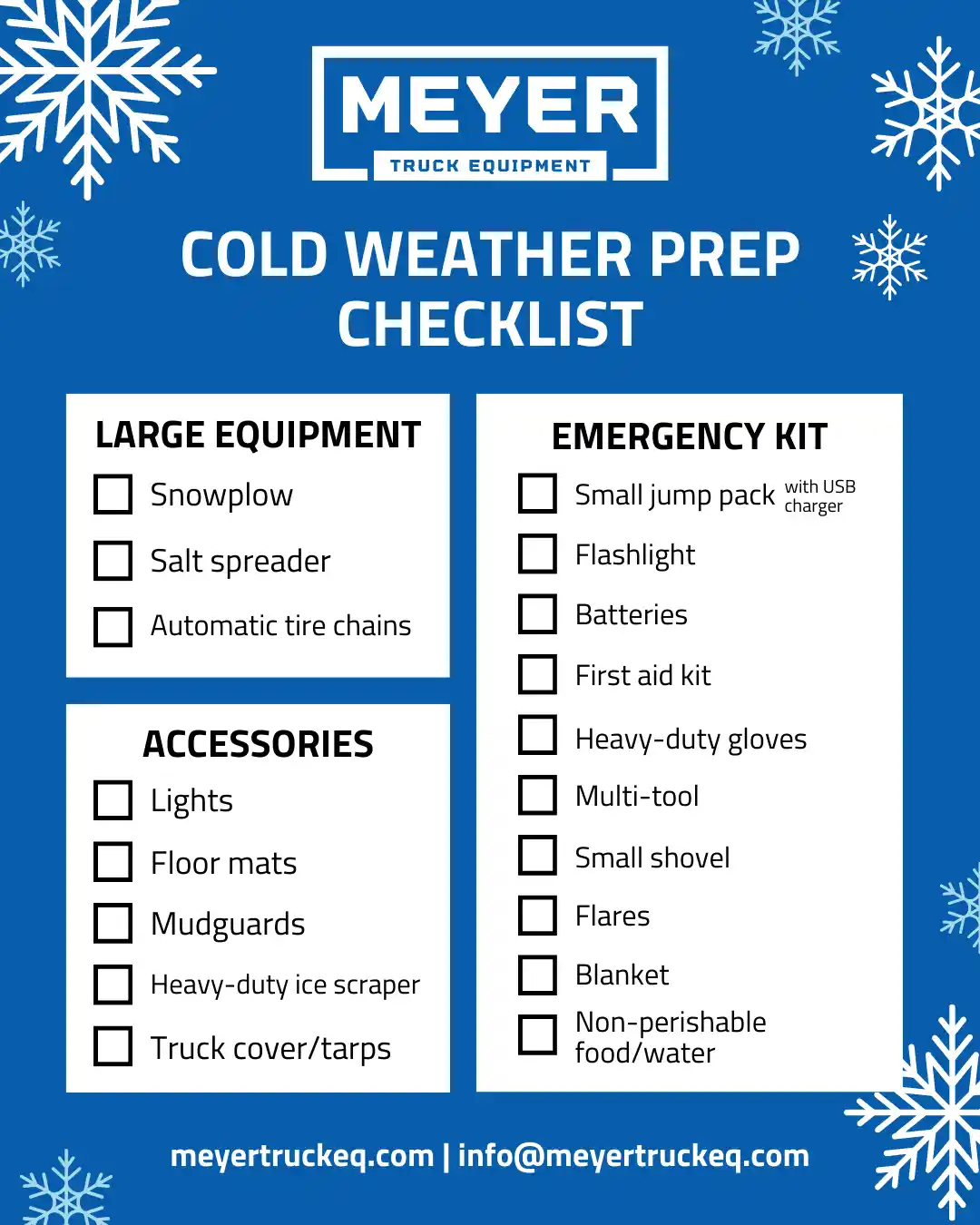Winter Weather Checklist