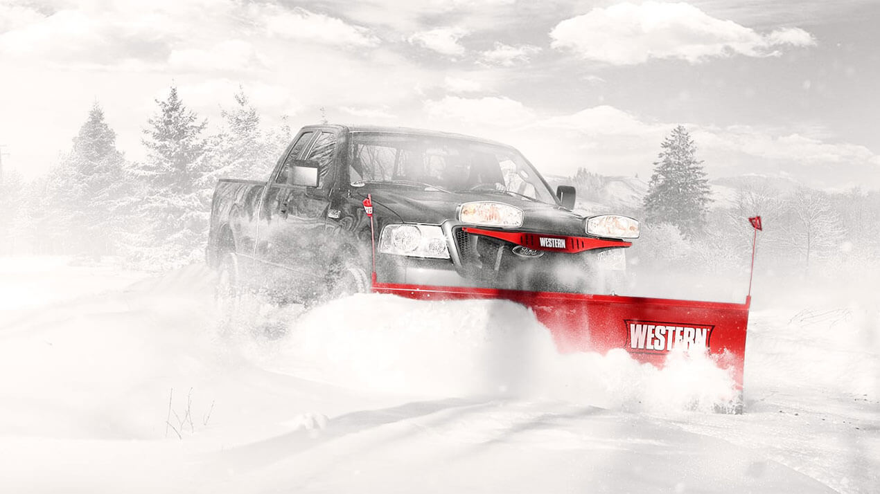 Western Snowplow in action